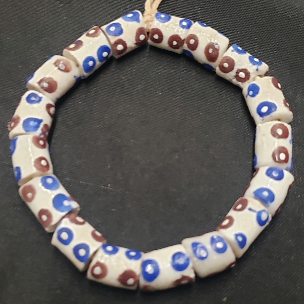 African glass beads, evil eye beads, AAB# 1583