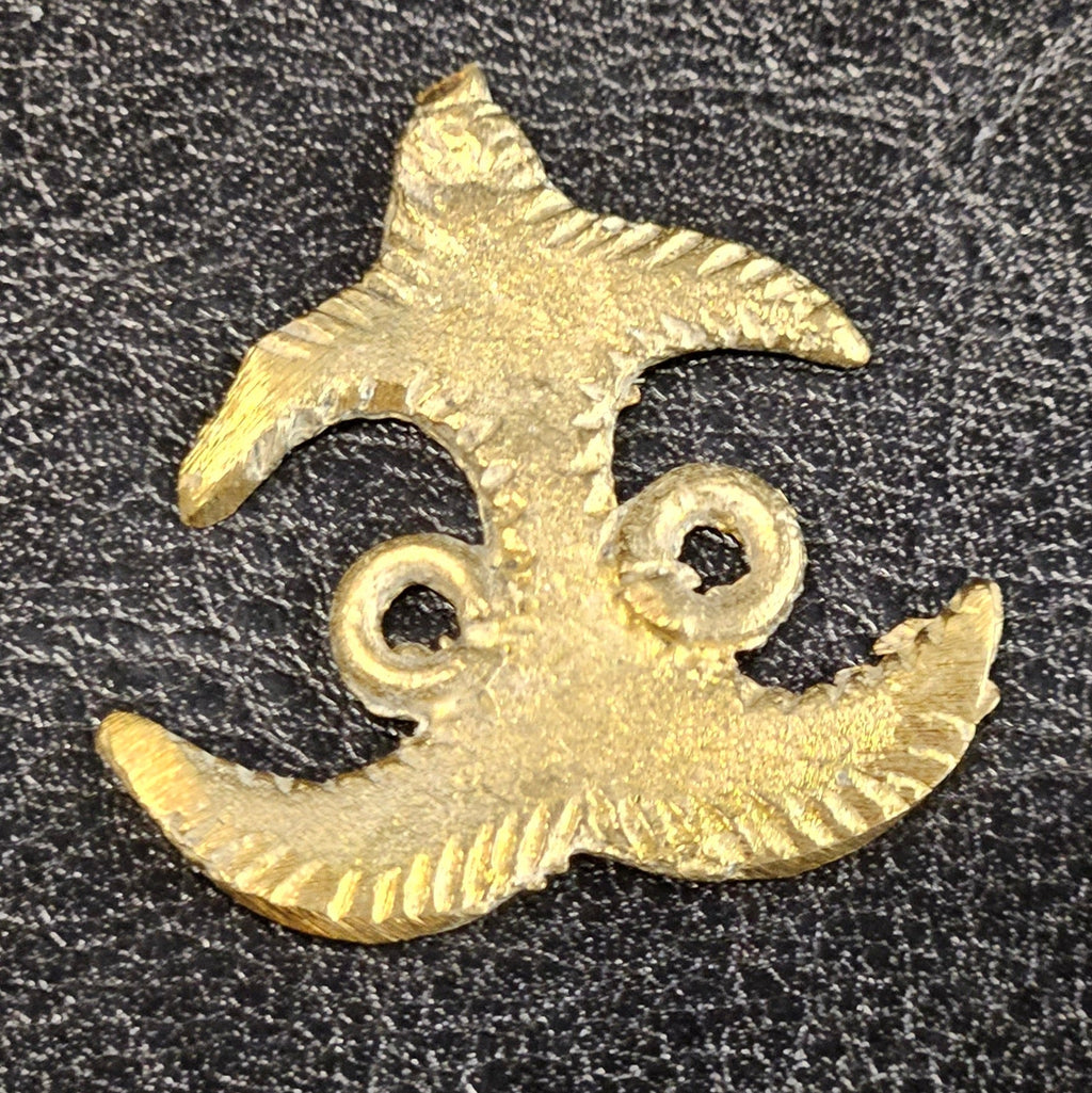 Handmade Adinkra Akokonan African Asante Brass Link/Pendant