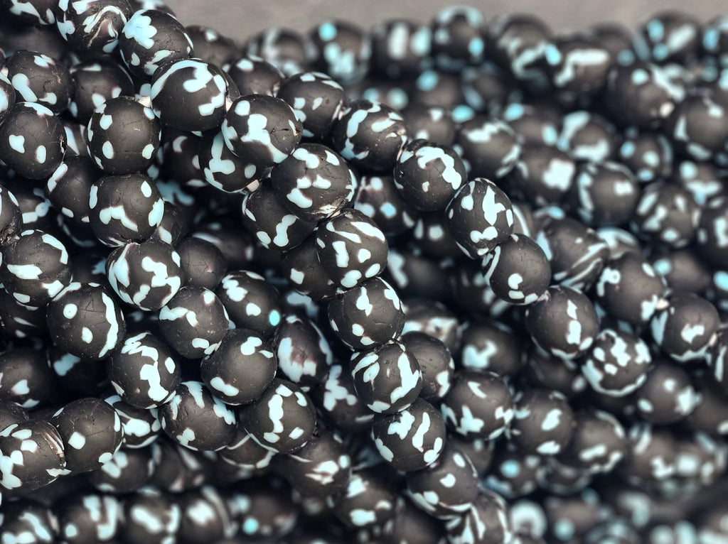 Fused African Recycled Glass Beads – Round #3518
