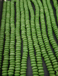 Green Handcrafted Ashanti Spacers | Elevate Your Jewelry Designs with Authentic African Beads