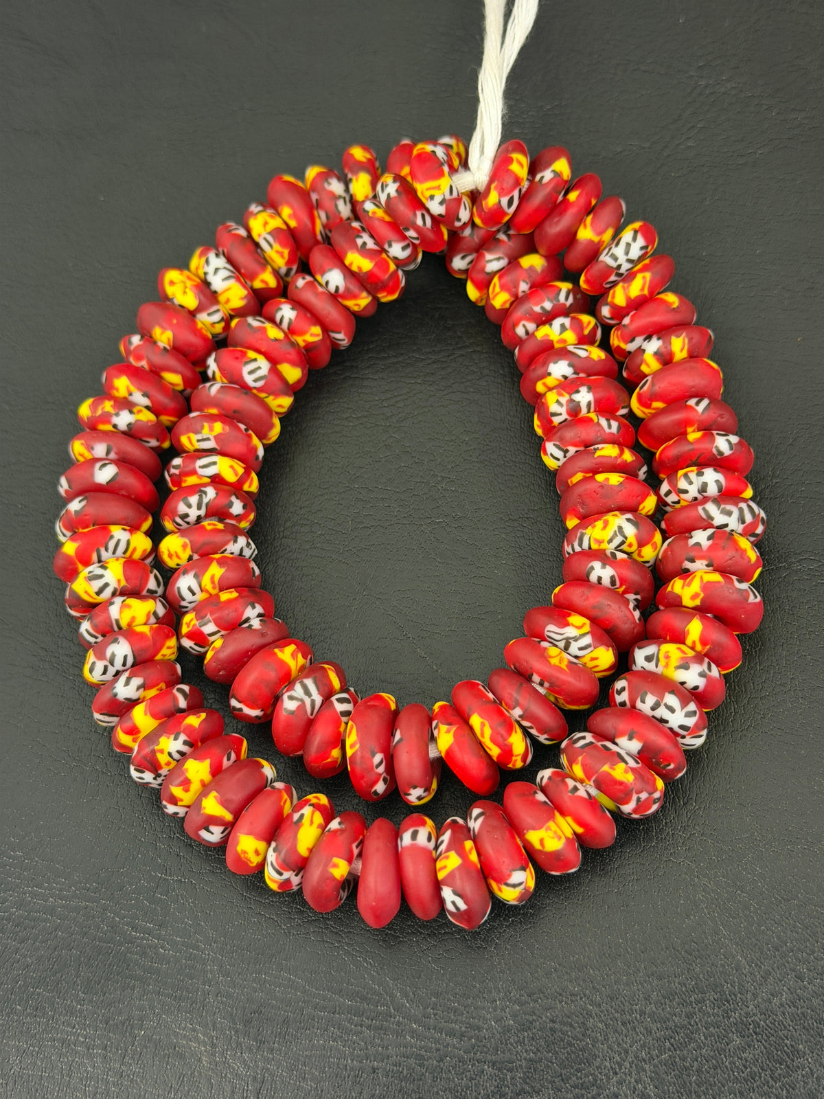 Authentic Fused Krobo Rondelle Glass Beads for Jewelry Designers | Ghana Recycled Glass Collection