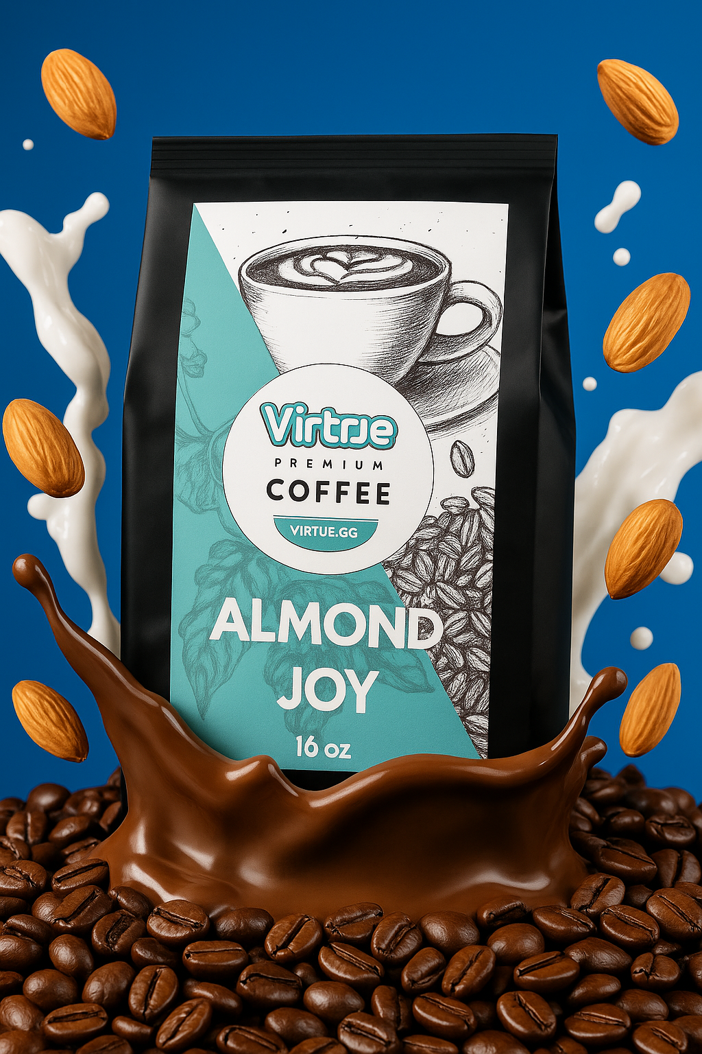 Chocolate Coconut Almond Flavored Coffee – 16oz | Virtrue Premium