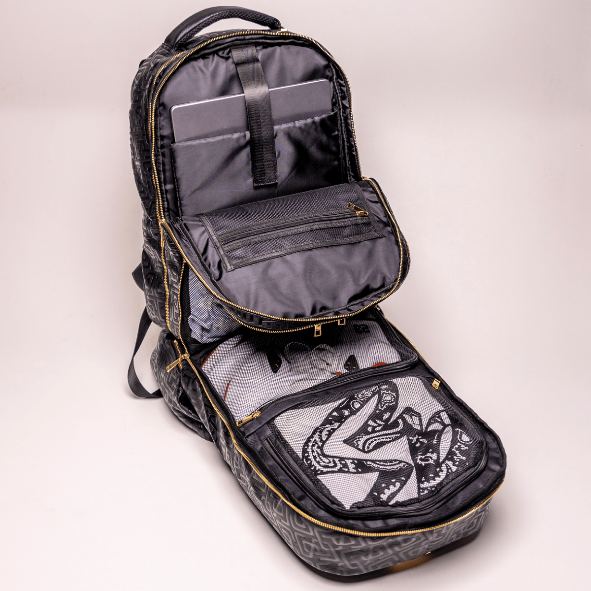 Black Monogram Leather Patented Carry-On Backpack (Only 150 Made)