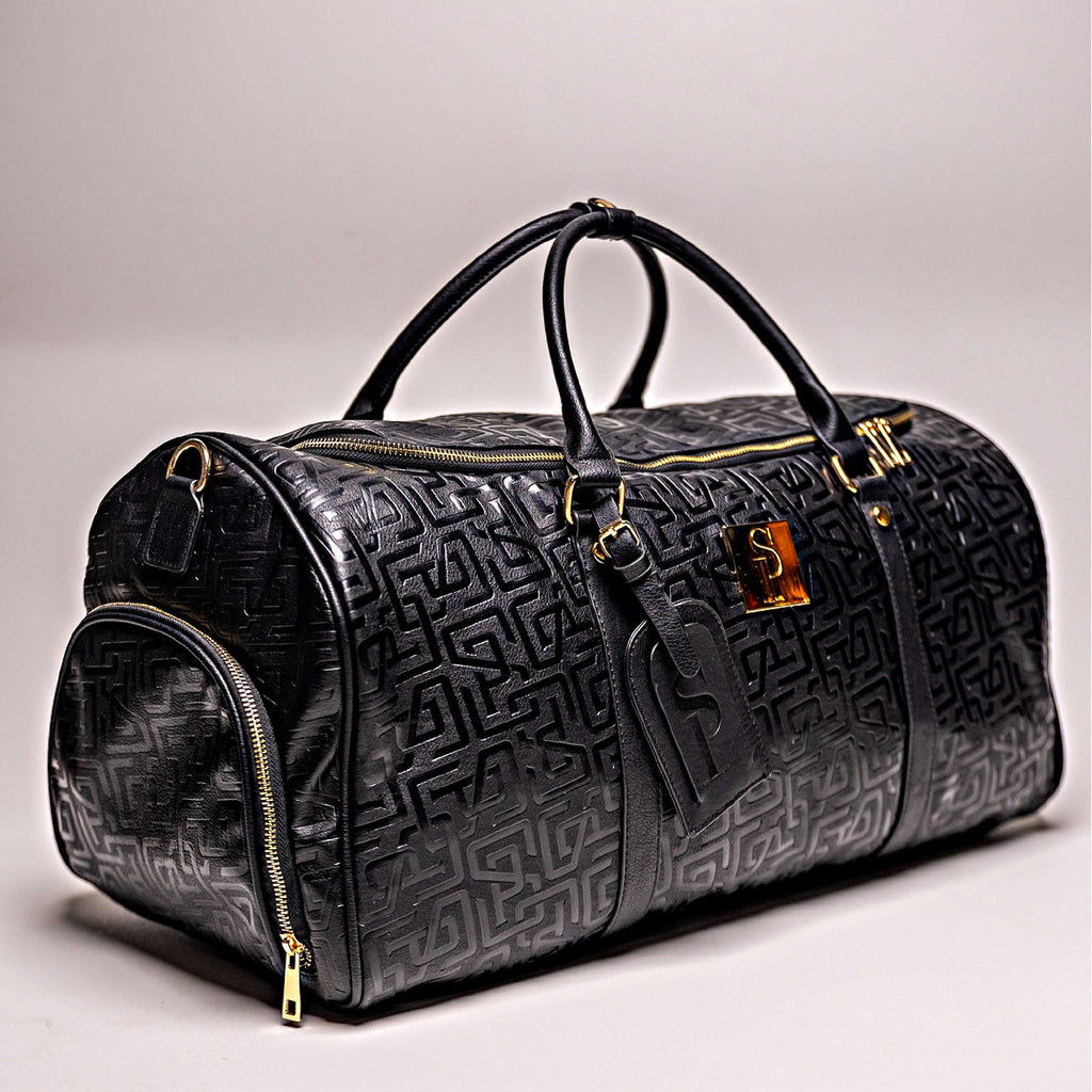 Black Monogram Leather Duffle Bag (150 Made)