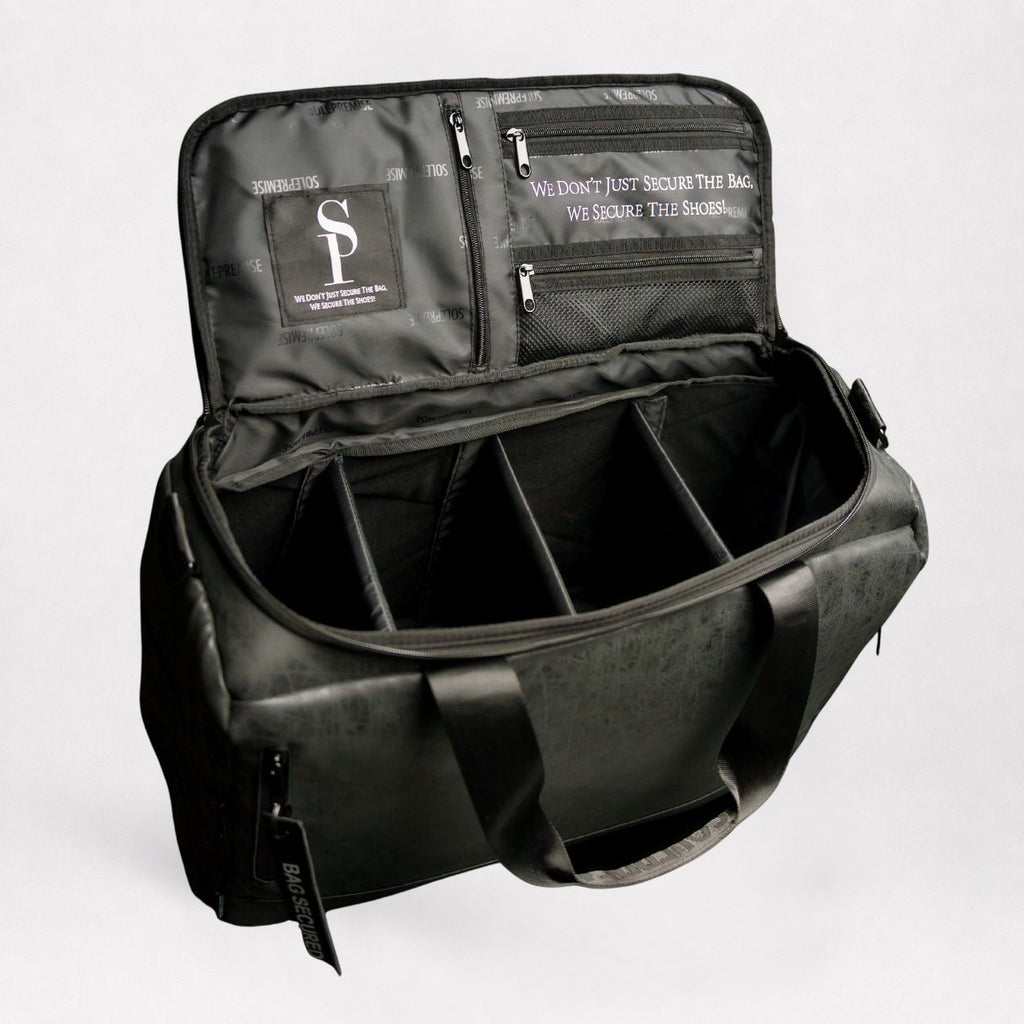Black Leather Sneaker Duffle