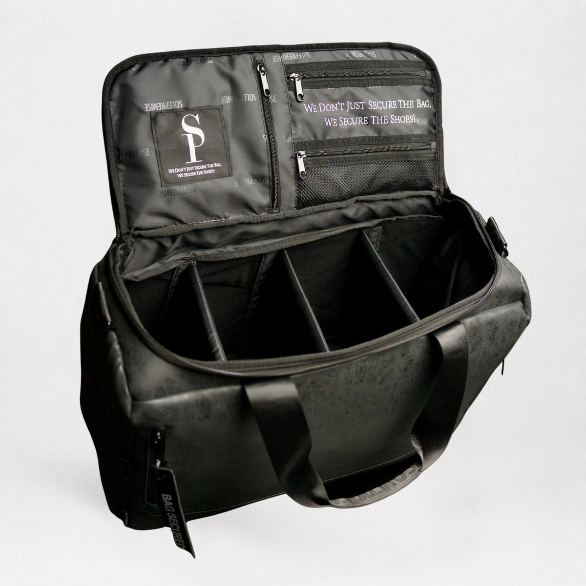 Black Leather Sneaker Duffle