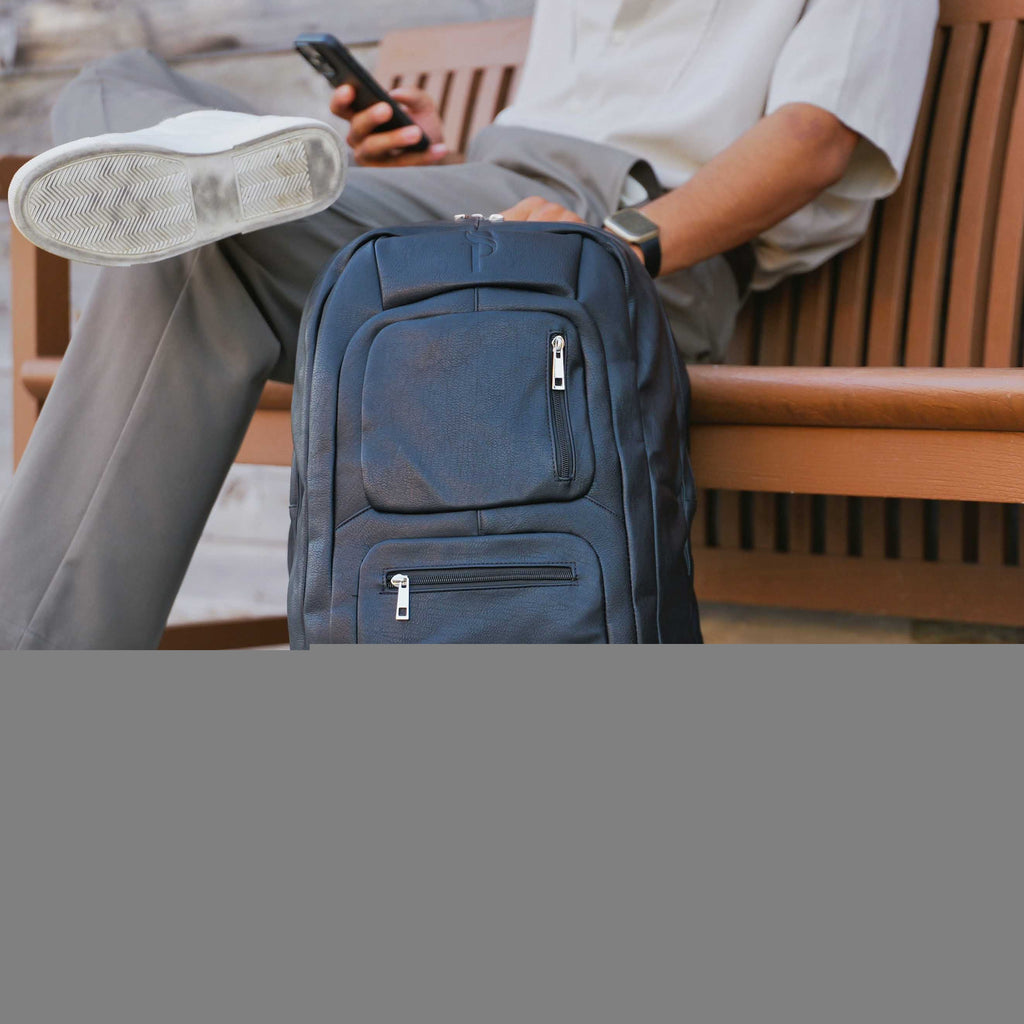 Black Leather Patented Carry On Backpack (Only 300 Made)
