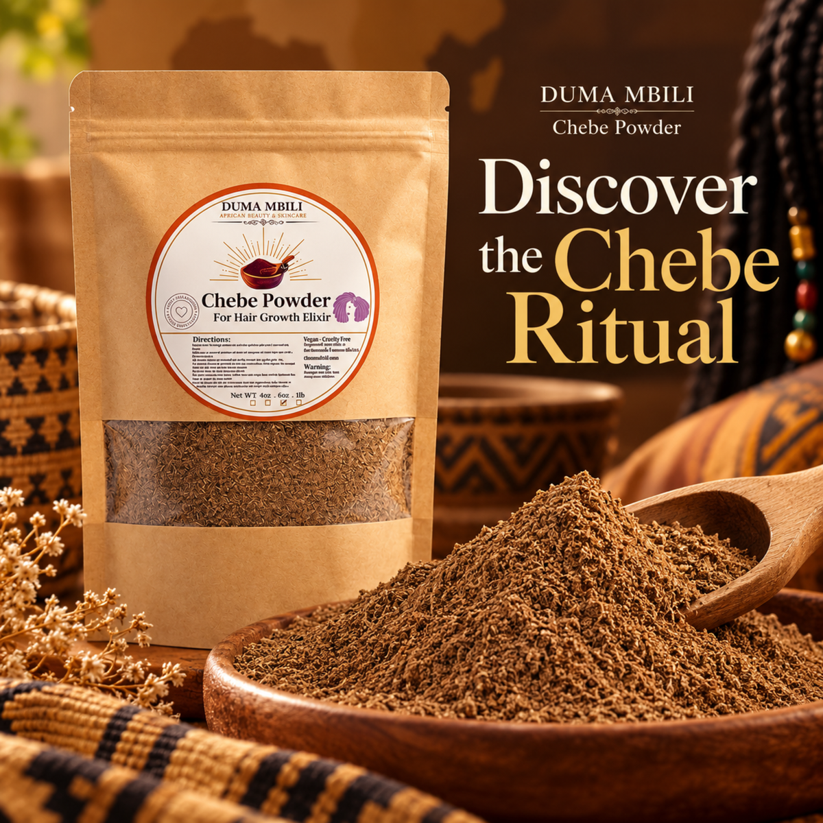 Original Chadian Chebe Hair Powder