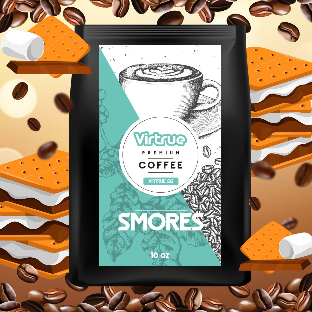 Smores Flavored Coffee – 16oz | Virtrue Premium
