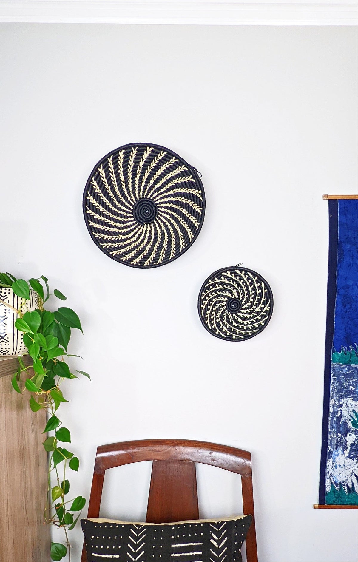 Small Woven Raffia African Baskets {Multiple Colors}