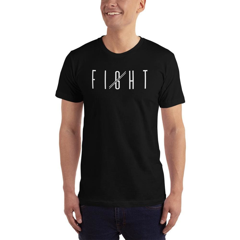 Men's Fight T-Shirt (White print)