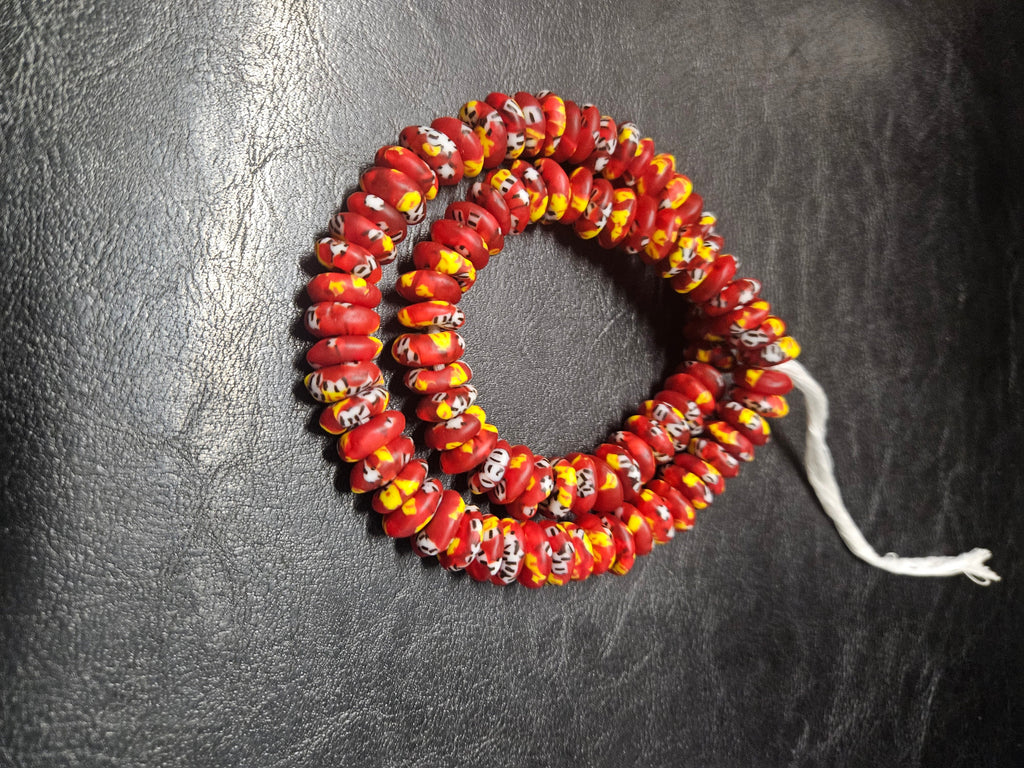 Authentic Fused Krobo Rondelle Glass Beads for Jewelry Designers | Ghana Recycled Glass Collection