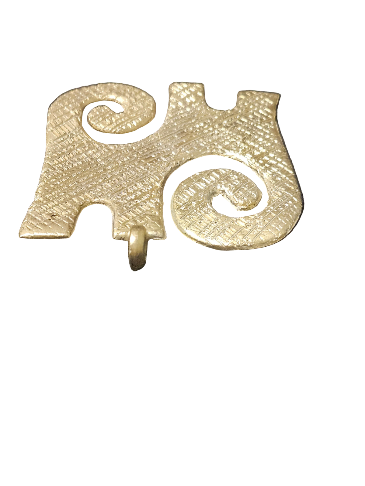 Oversized Kwaatakye Atiko Ashanti Brass Pendant | Authentic Ghanaian Adinkra Symbol | Handcrafted African Brass Statement Pendant